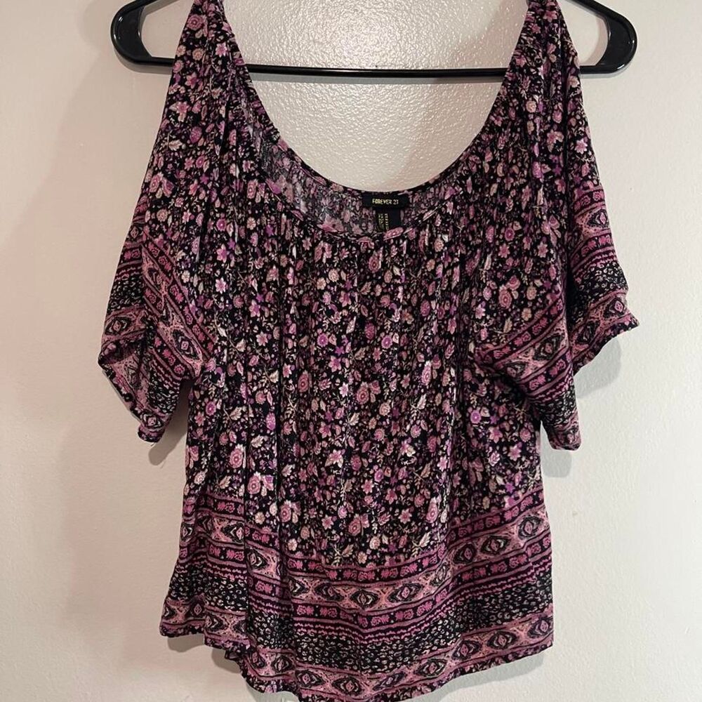 Forever-21 Women's multi Blouse